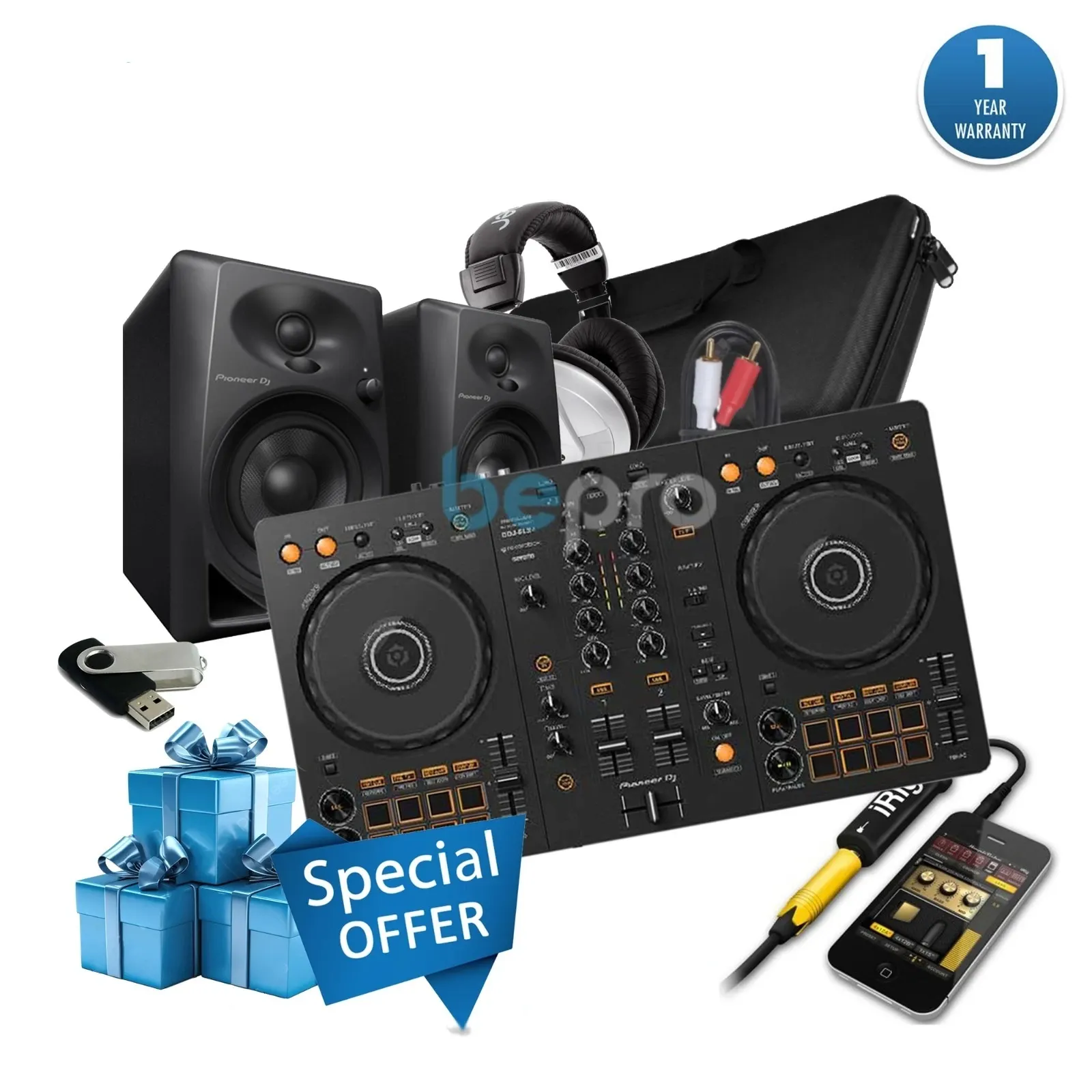 Pioneer DDJ-FLX4 Bundle
