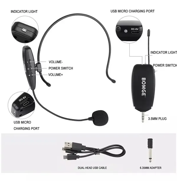 Bomge KX620 Wireless Headset 2.4GHz product image