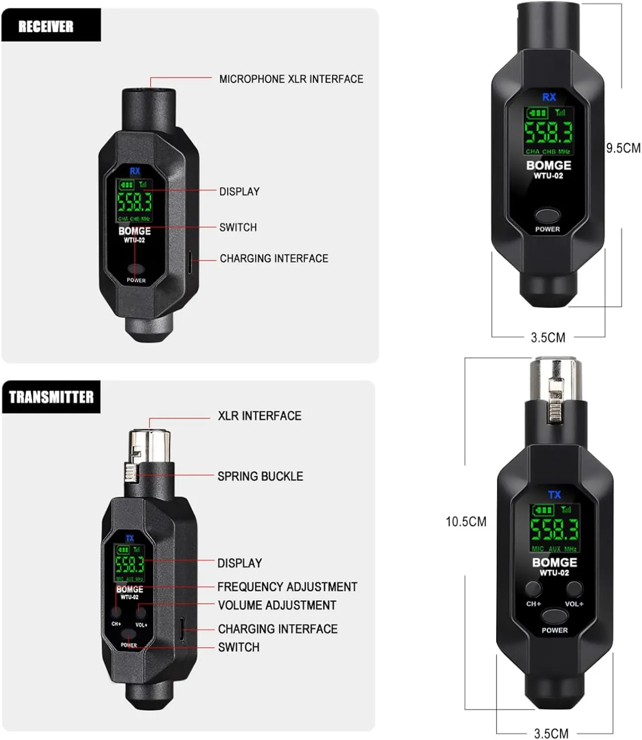 Bomge WTU-02A Wireless Transmitter product image