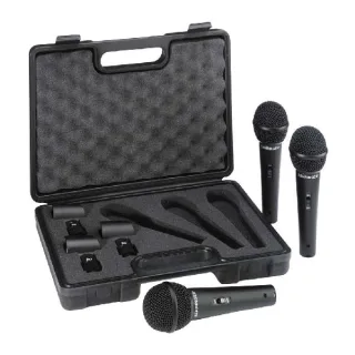 Behringer XM1800S Dynamic Vocal & Instrument Microphone (3-pack) product image
