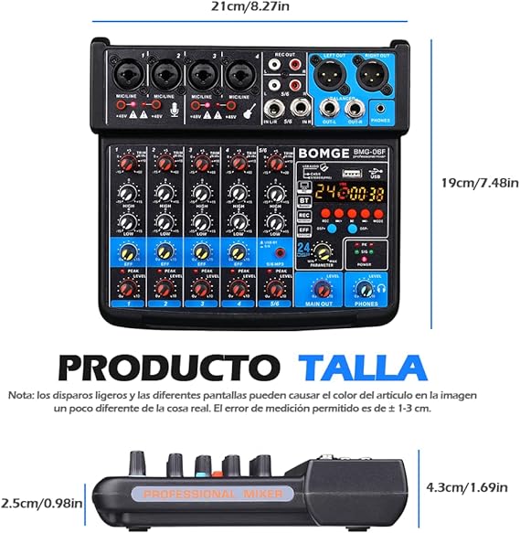 Bomge Channels Audio Sound Mixer Bepro Music