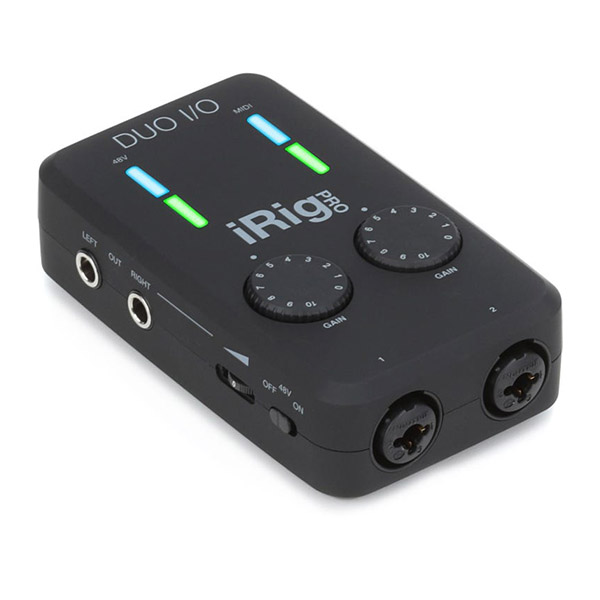 IK Multimedia iRig Pro Duo I/O 2-channel Audio/MIDI Interface for iOS, Android, and Mac/PC