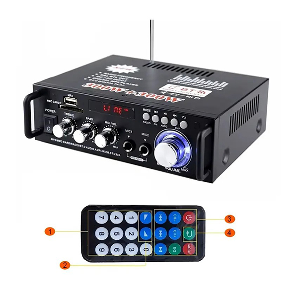 BT-298A Home Digital Amplifier – Audio Display 300W + 300W Digital HiFi A